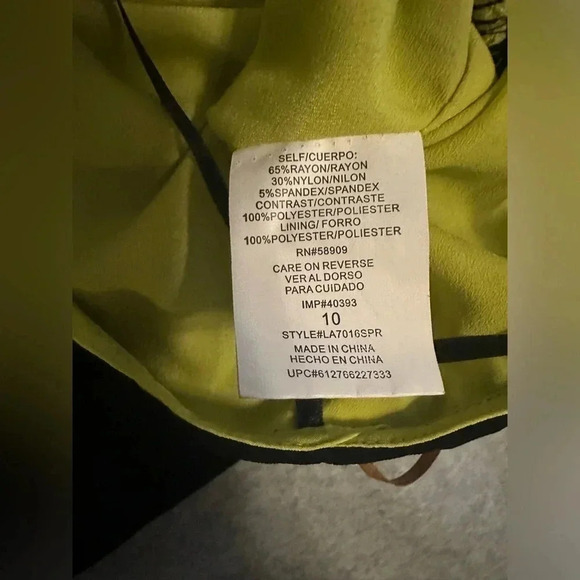 NWT Gibson Latimer Sleeveless Peplum Sheath Dress Womens Black Size 10 - Picture 6 of 8